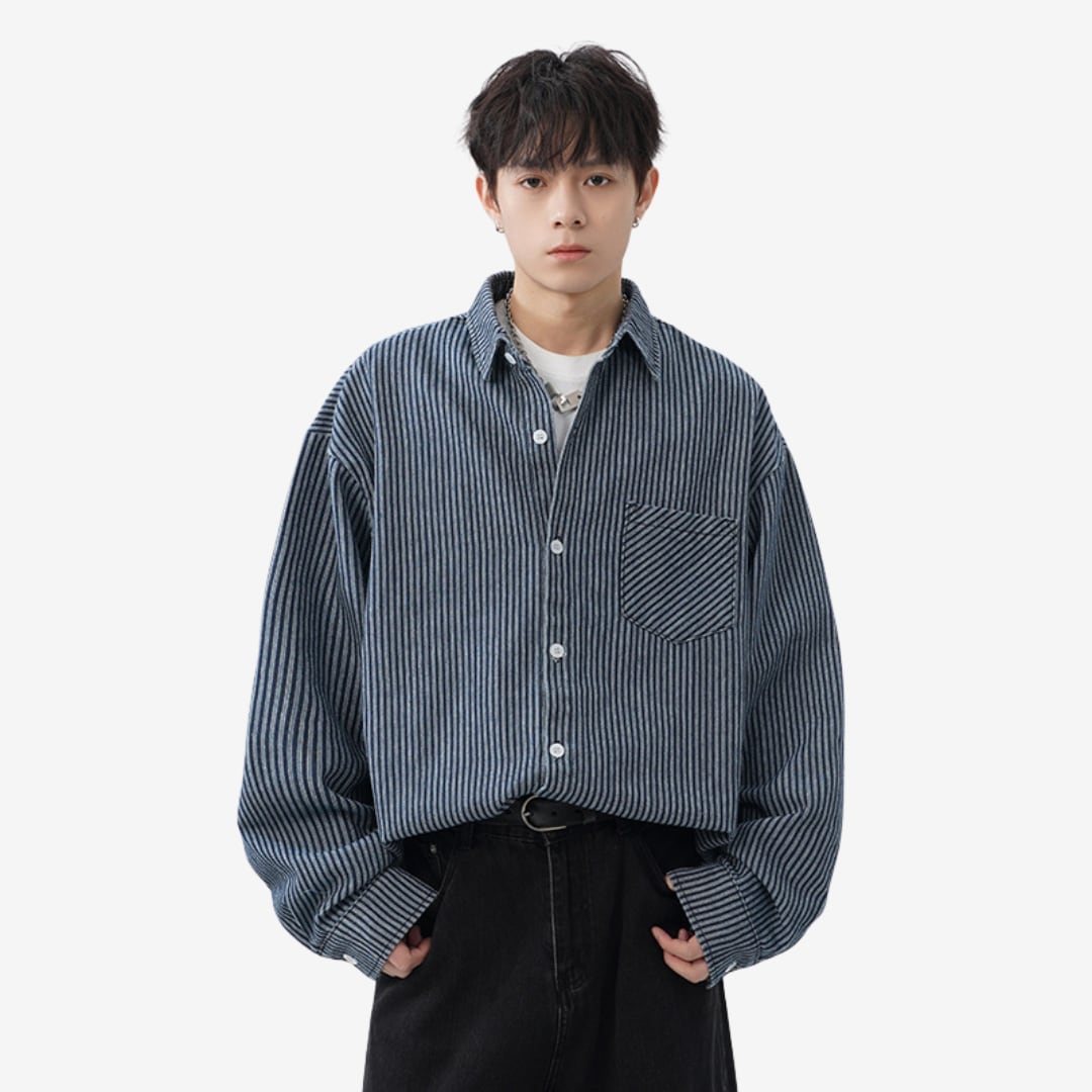 Washed Denim Loose Shirt [DLN001]