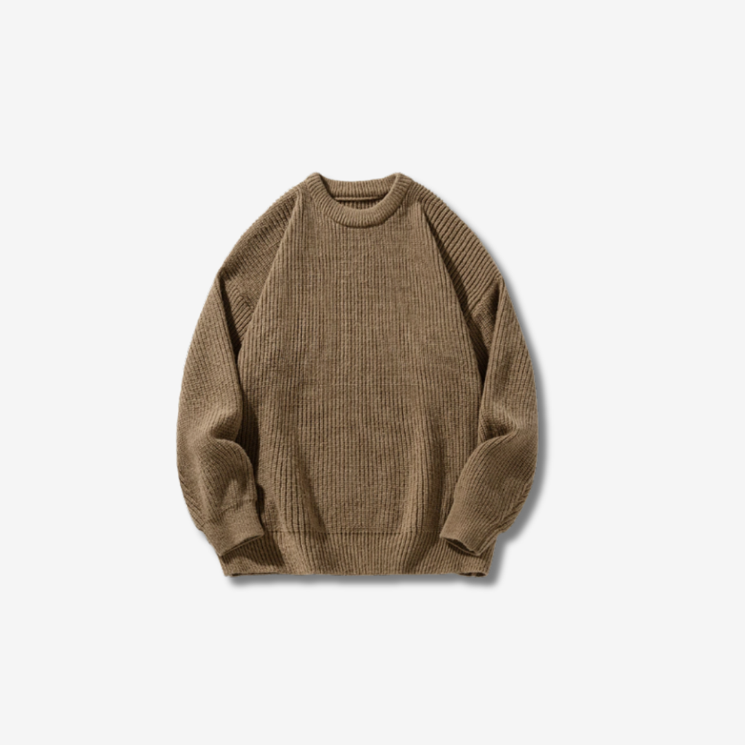 Chunky Rib Knit Oversize Sweater [DLN009]