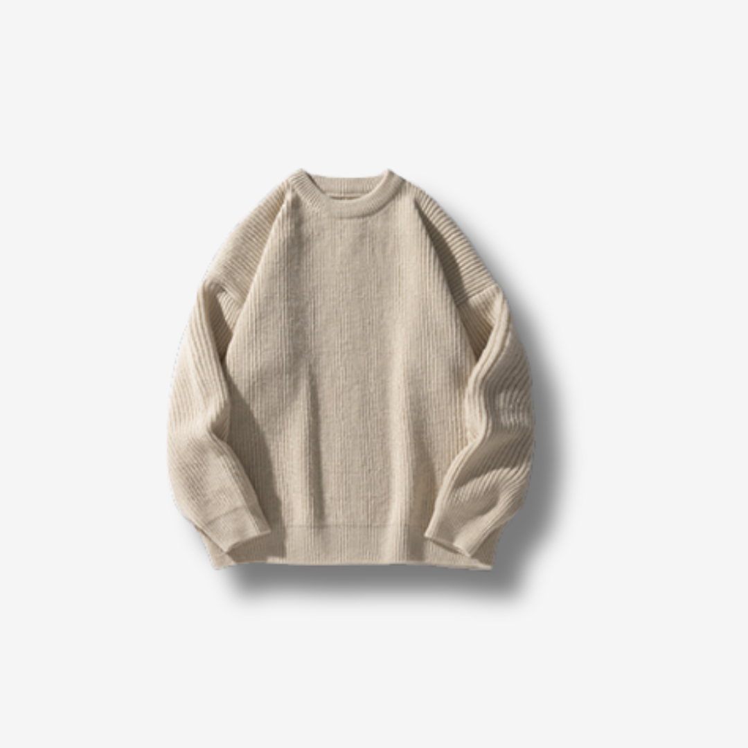Chunky Rib Knit Oversize Sweater [DLN009]