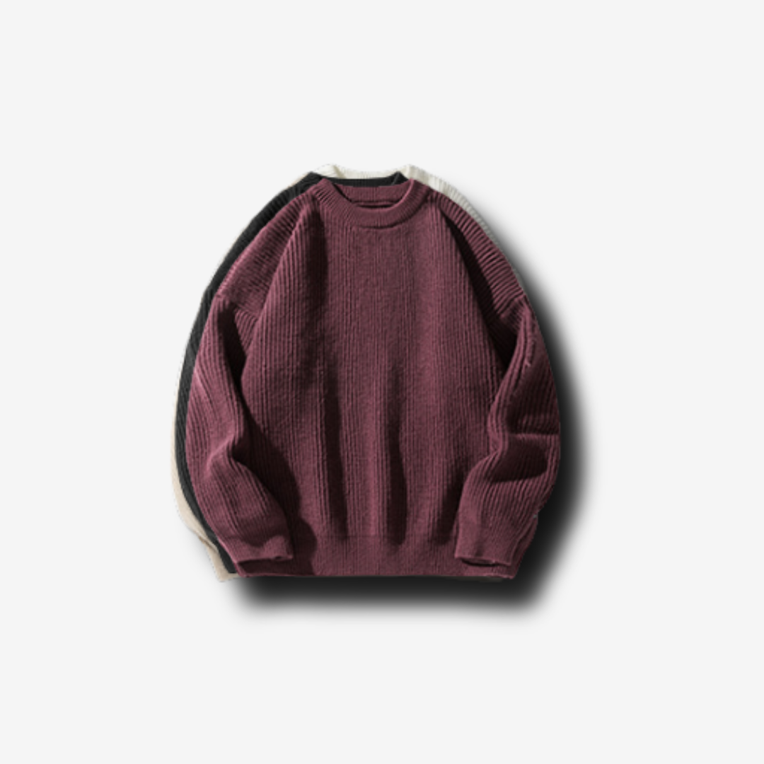 Chunky Rib Knit Oversize Sweater [DLN009]