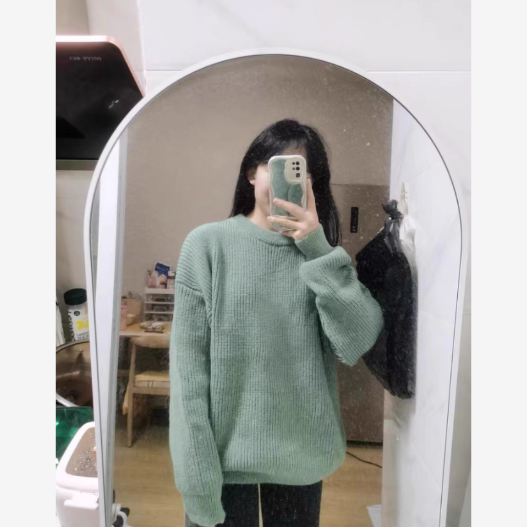 Chunky Rib Knit Oversize Sweater [DLN009]