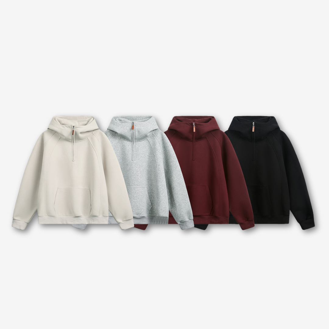 Half-Neck 3D Line Hoodie [DLN018]