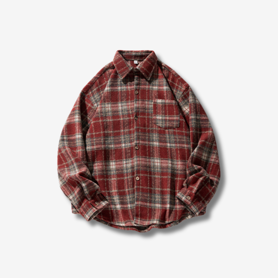 Loose Flannel Check Shirt [DLN011]