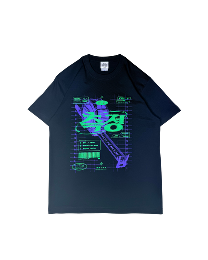 「Scale」スケールグラフィックTシャツ 正面｜DAILY LIFE NOIZE