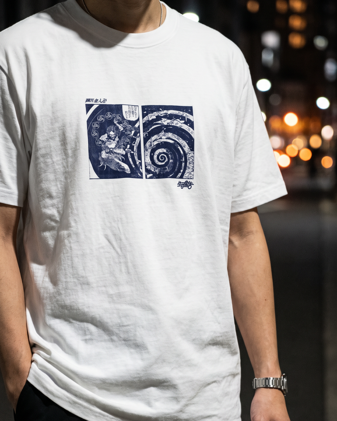 「画狂老人卐 Shaka」Tシャツ プリント詳細 浮世絵｜DAILY LIFE NOIZE