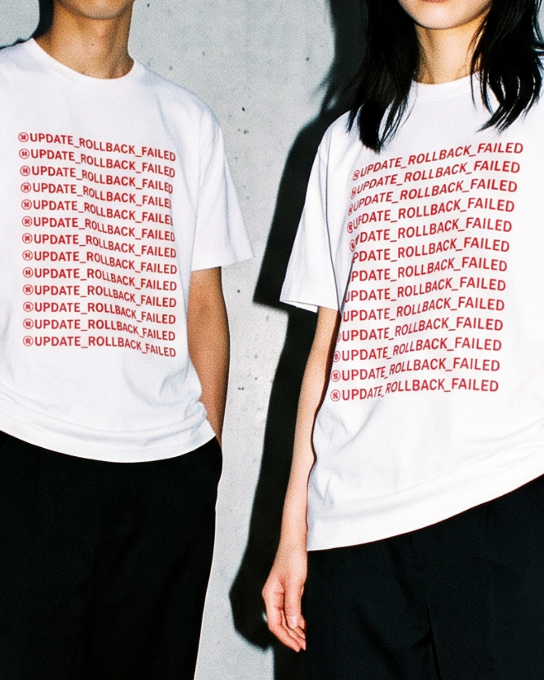 UPDATE_ROLLBACK_FAILED Tシャツ バックプリント｜DAILY LIFE NOIZE