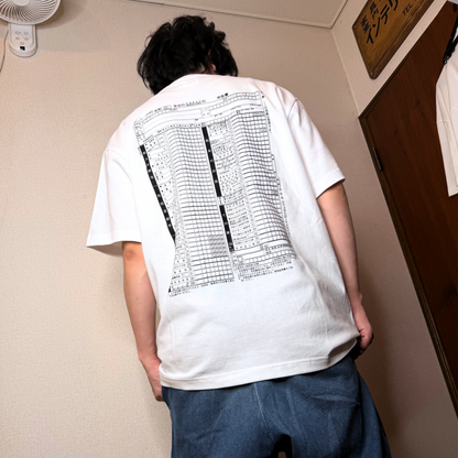 確定申告「Cash Flow」Tシャっの 正面 ホワイト｜DAILY LIFE NOIZE