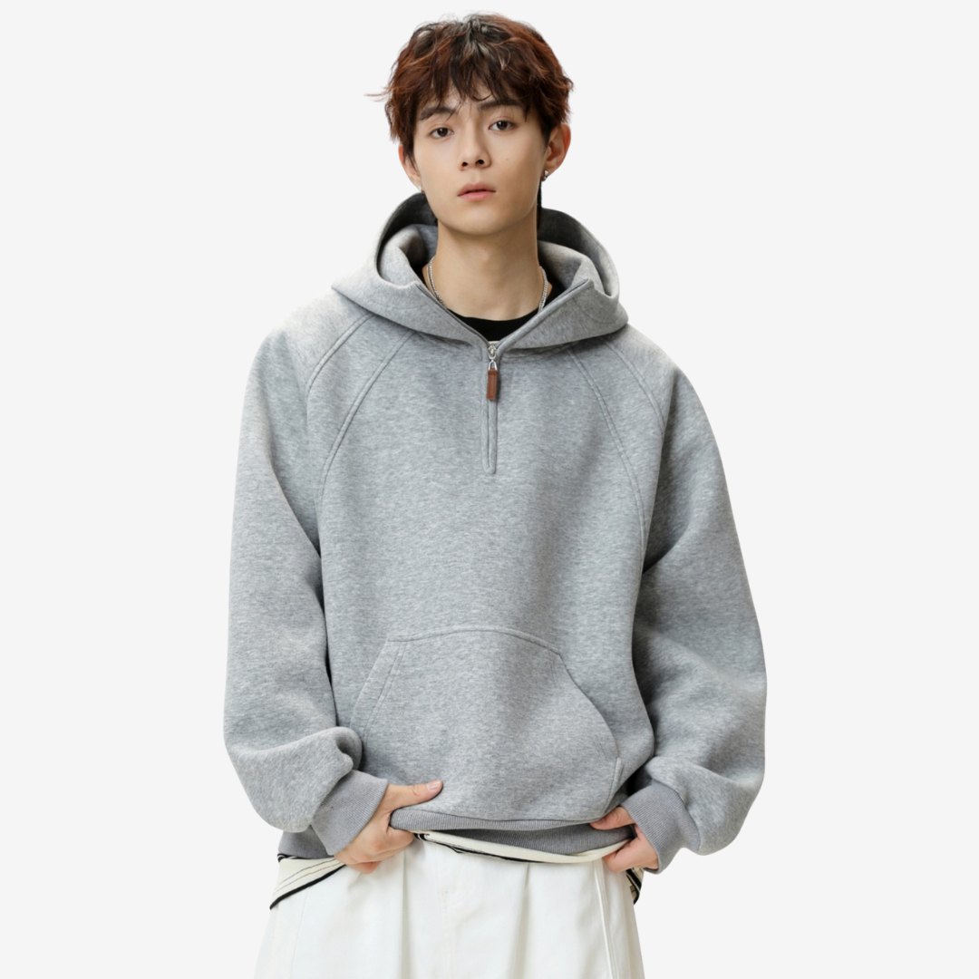 Half-Neck 3D Line Hoodie [DLN018]