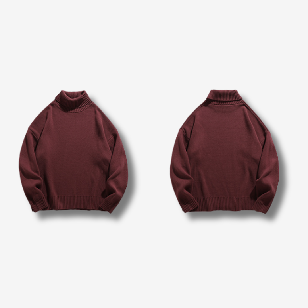 Snow Knit Loose Turtleneck [DLN010]