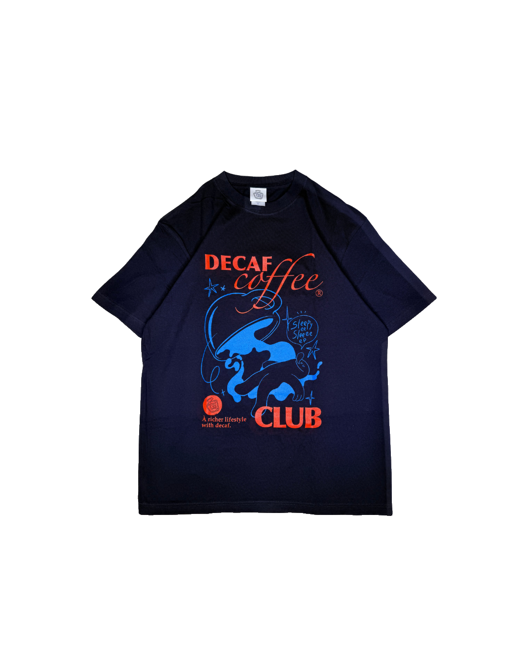 Decaf Coffee Club Tシャツ 白背景｜DAILY LIFE NOIZE