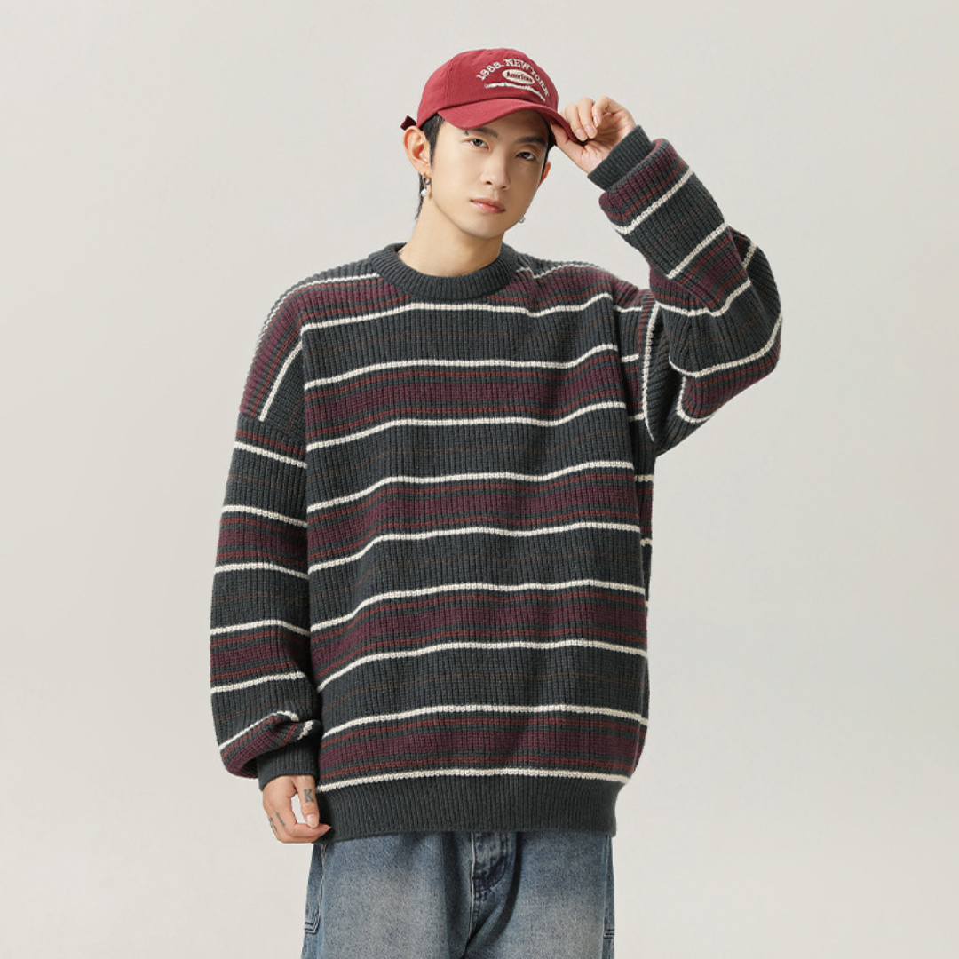 Loose Border Knit Sweater [DLN013]