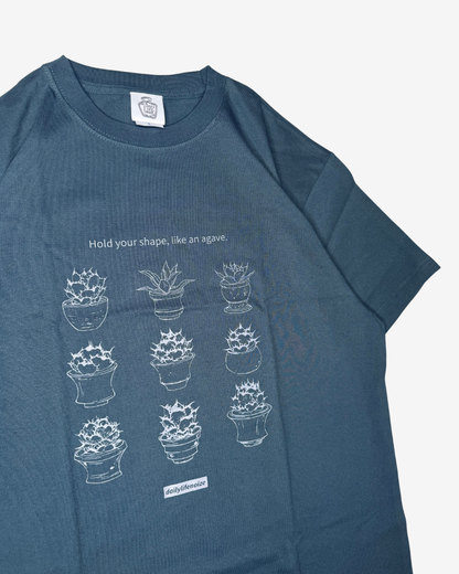 「like an agave」Tシャツ 正面・背面｜DAILY LIFE NOIZE