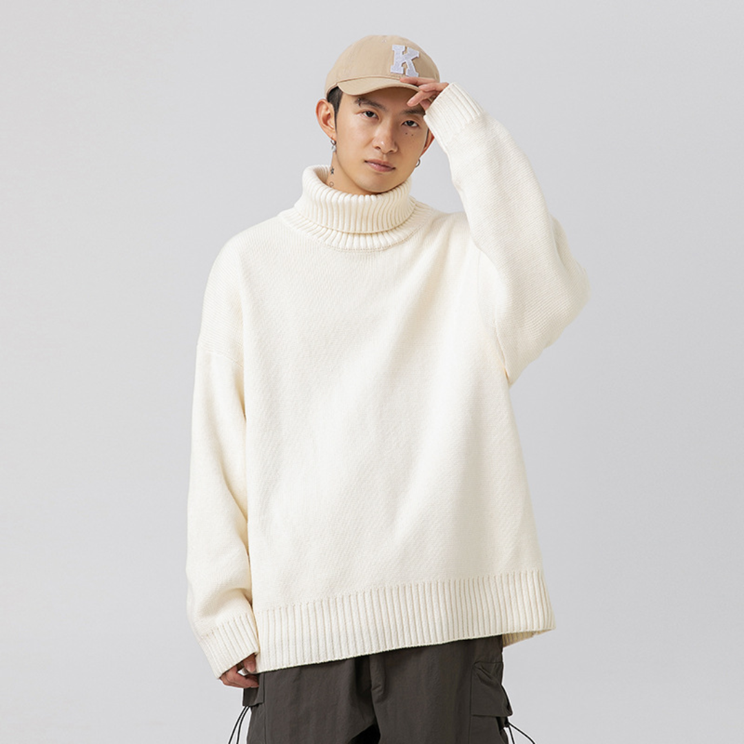 Snow Knit Loose Turtleneck [DLN010]