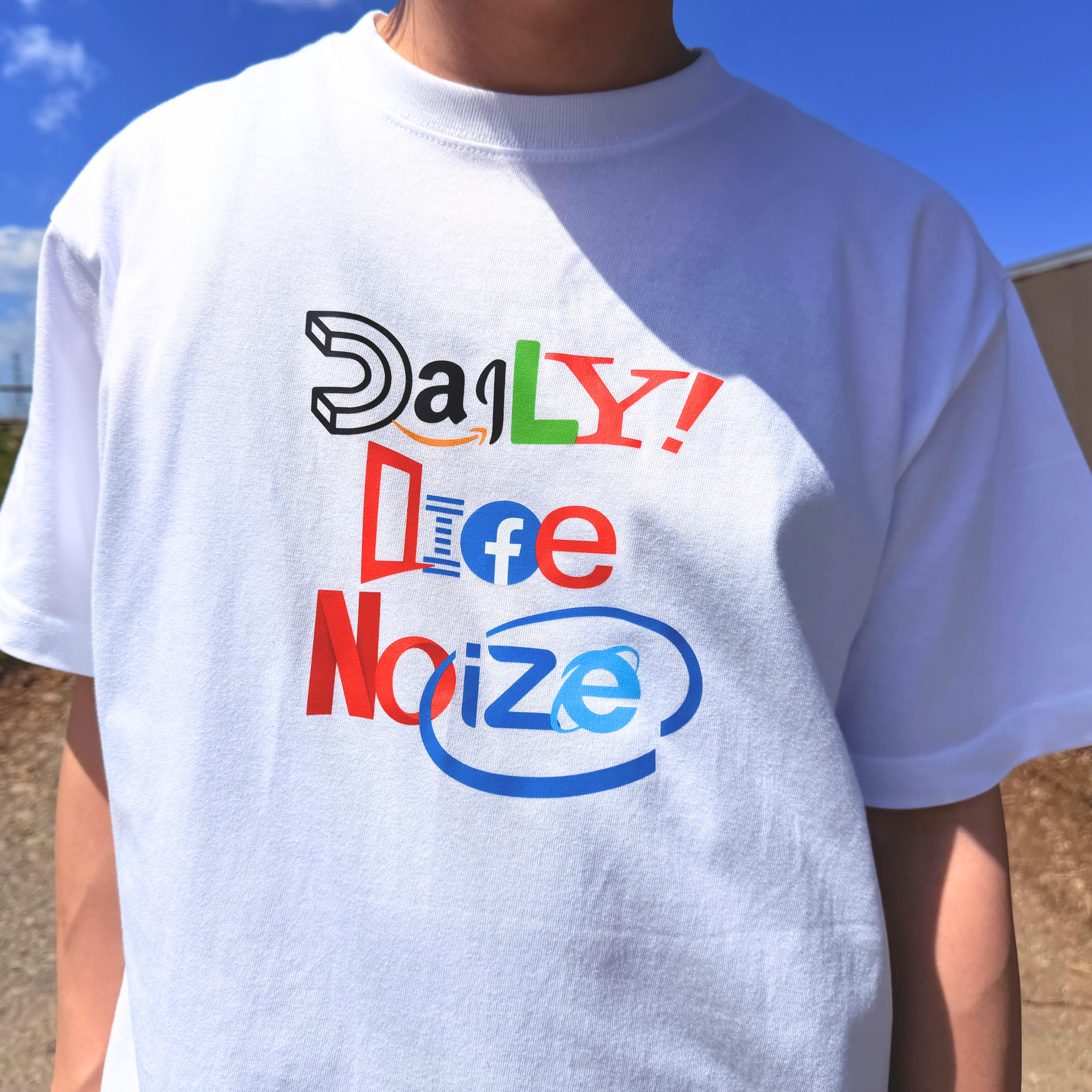 SNSアイコンロゴTシャツ「DLN Expandong」バックプリント｜DAILY LIFE NOIZE