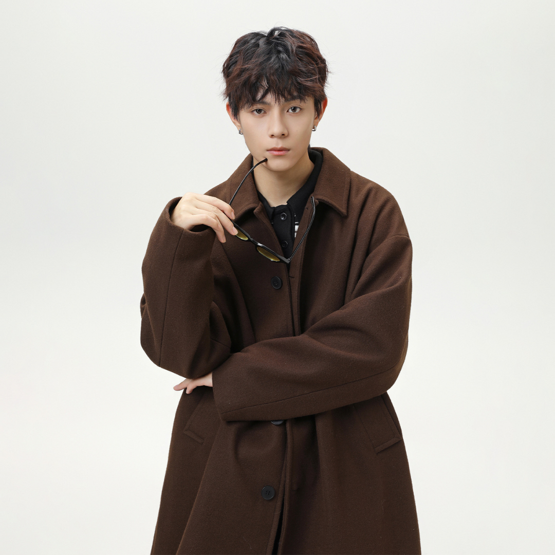 Wool Blend Overcoat [DLN014]