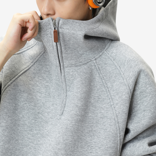 Half-Neck 3D Line Hoodie [DLN018]