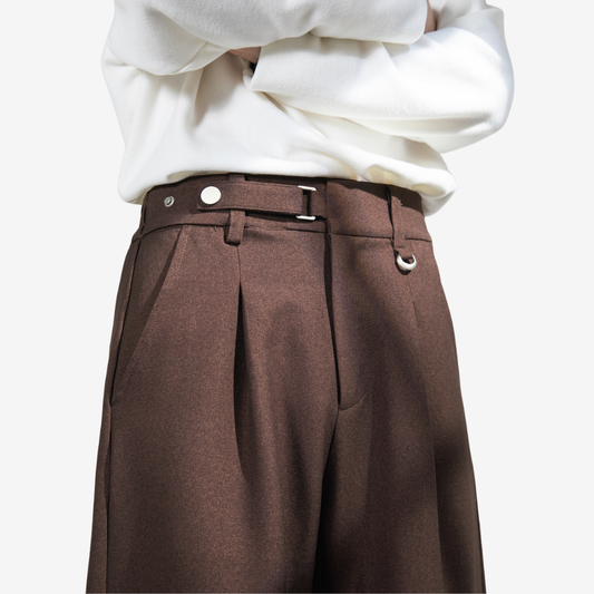 Old Money Drape Pleat Dress Pants [DLN021]