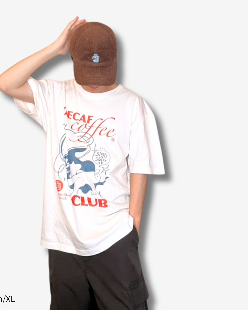 Decaf Coffee Club Tシャツ｜デカフェ・カフェインレス | DAILY LIFE NOIZE