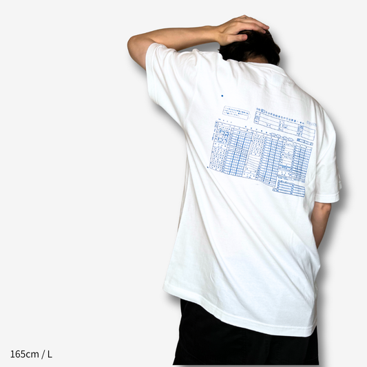 青色申告 "Cash Flow" Tee Blue