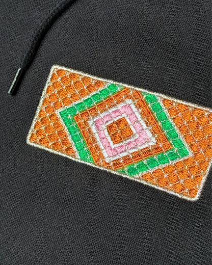 昭和レトロ玄関マット柄 刺繍ボックスロゴ 詳細｜DAILY LIFE NOIZE
