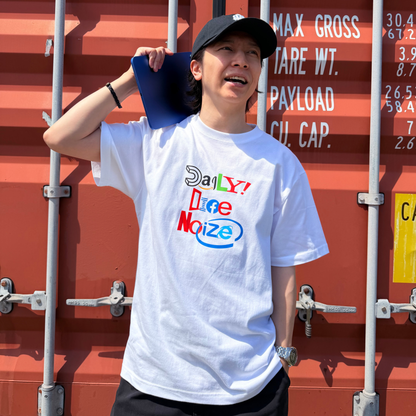 「DLN Expandong」フルカラーDTFプリントTシャツ 正面｜DAILY LIFE NOIZE
