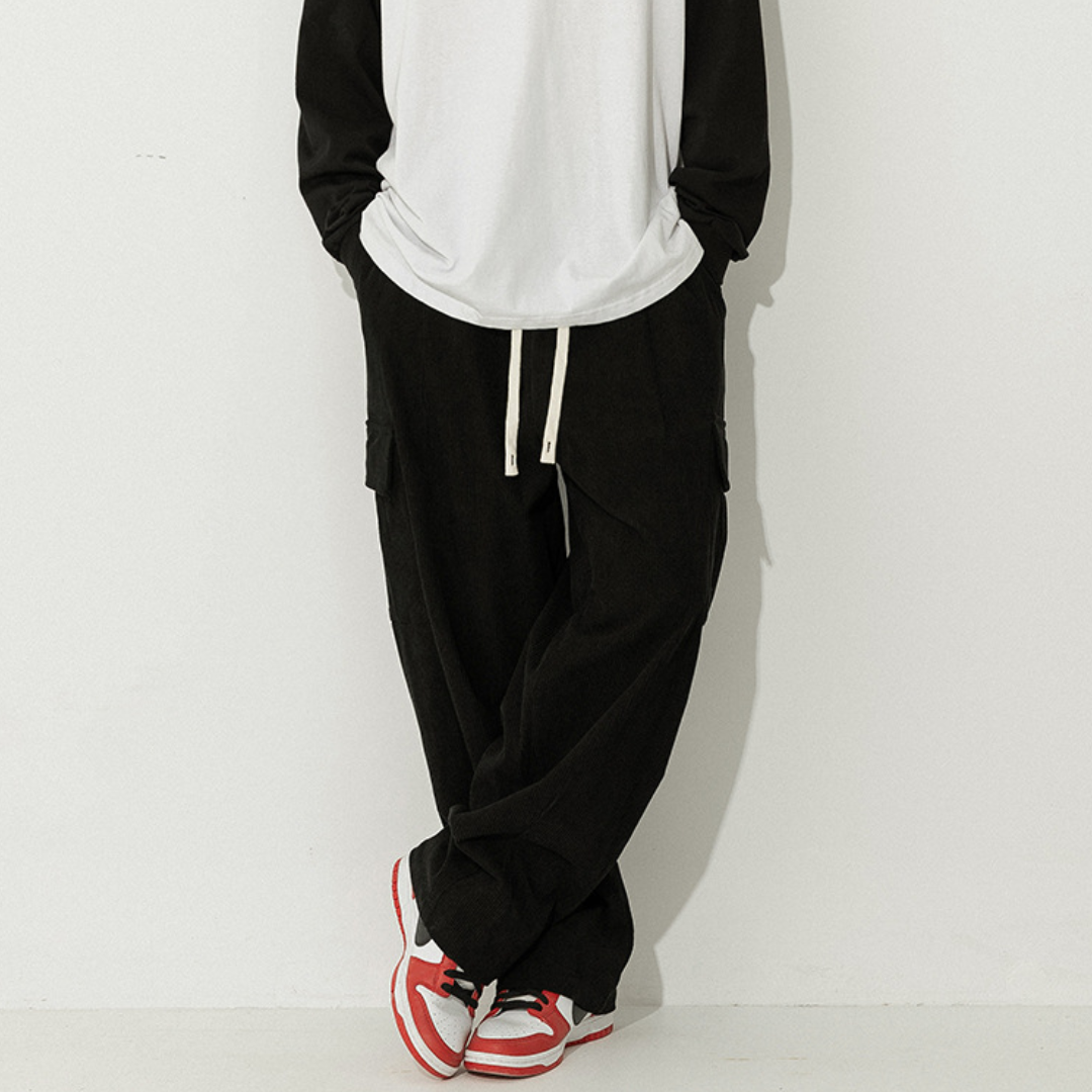 Loose Corduroy Cargo Pants [DLN012]