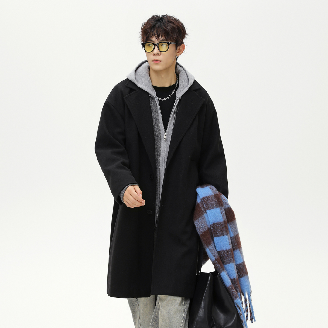 Wool Blend Overcoat [DLN014]