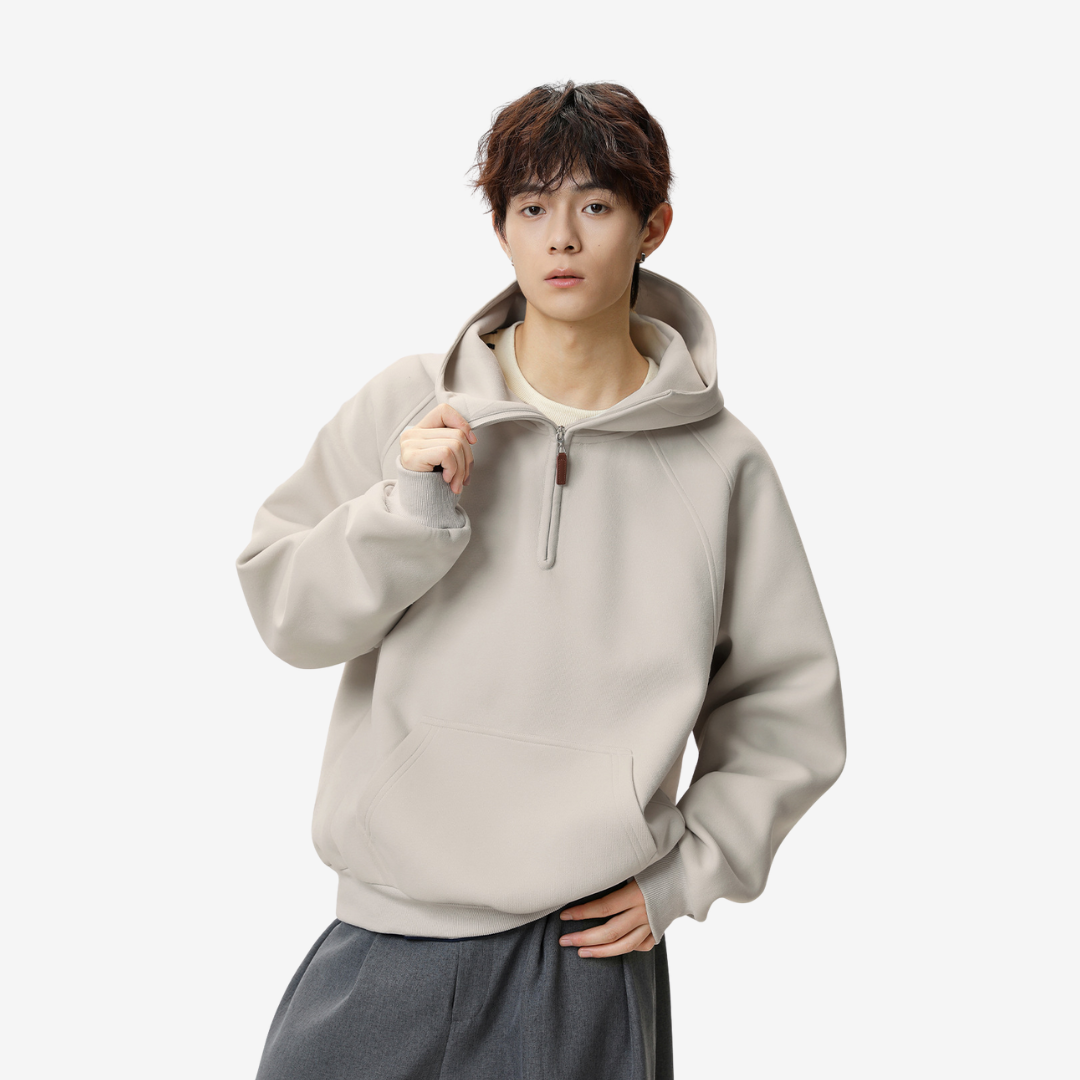 Half-Neck 3D Line Hoodie [DLN018]