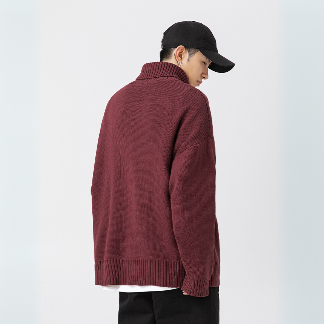 Snow Knit Loose Turtleneck [DLN010]