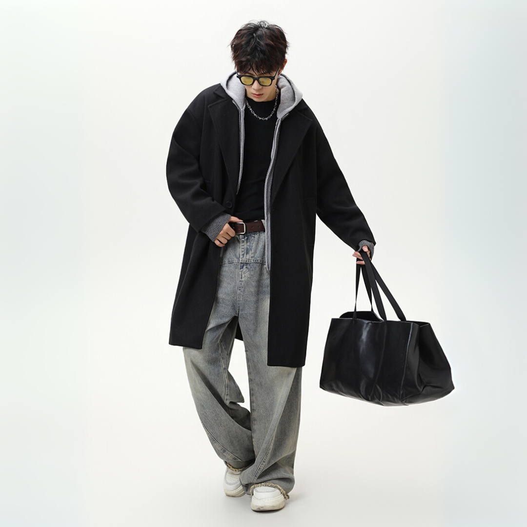 Wool Blend Overcoat [DLN014]