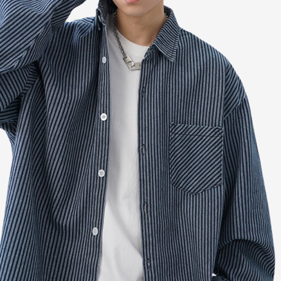 Washed Denim Loose Shirt [DLN001]