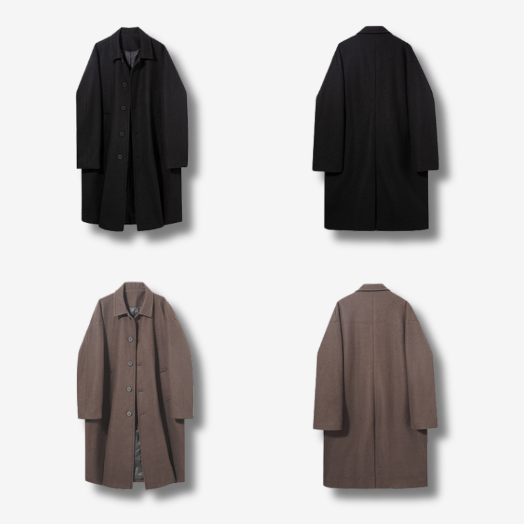 Wool Blend Overcoat [DLN014]