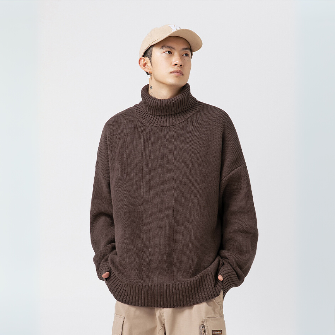 Snow Knit Loose Turtleneck [DLN010]