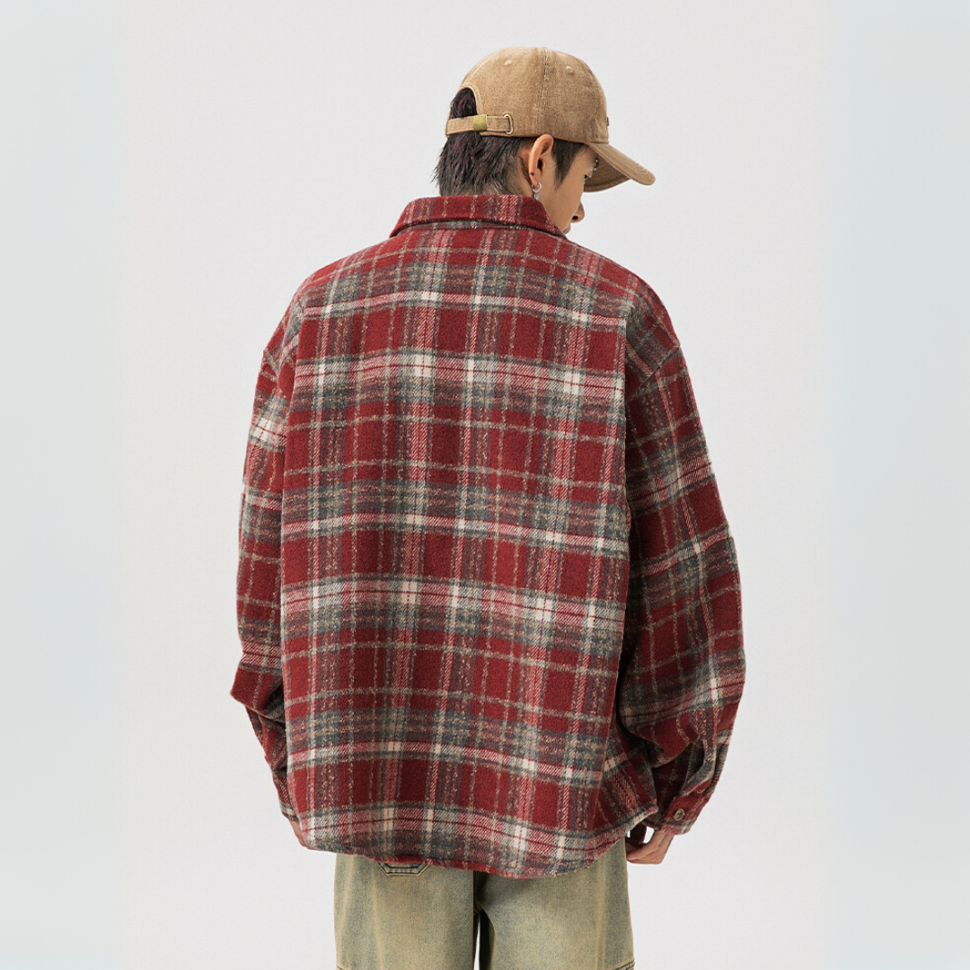 Loose Flannel Check Shirt [DLN011]