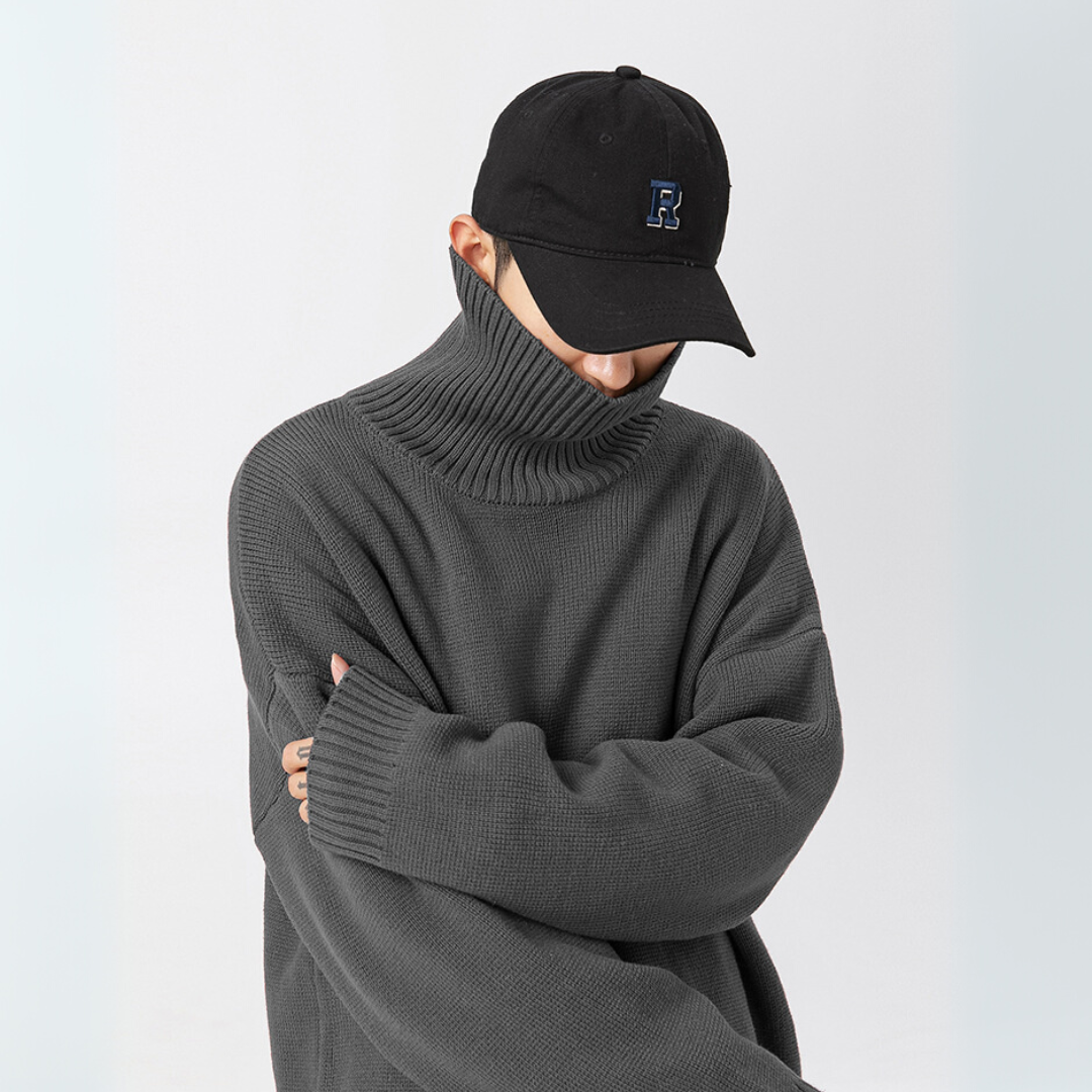 Snow Knit Loose Turtleneck [DLN010]