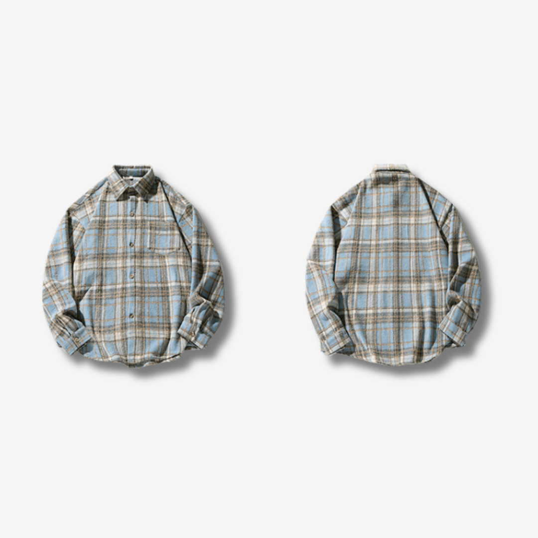 Loose Flannel Check Shirt [DLN011]