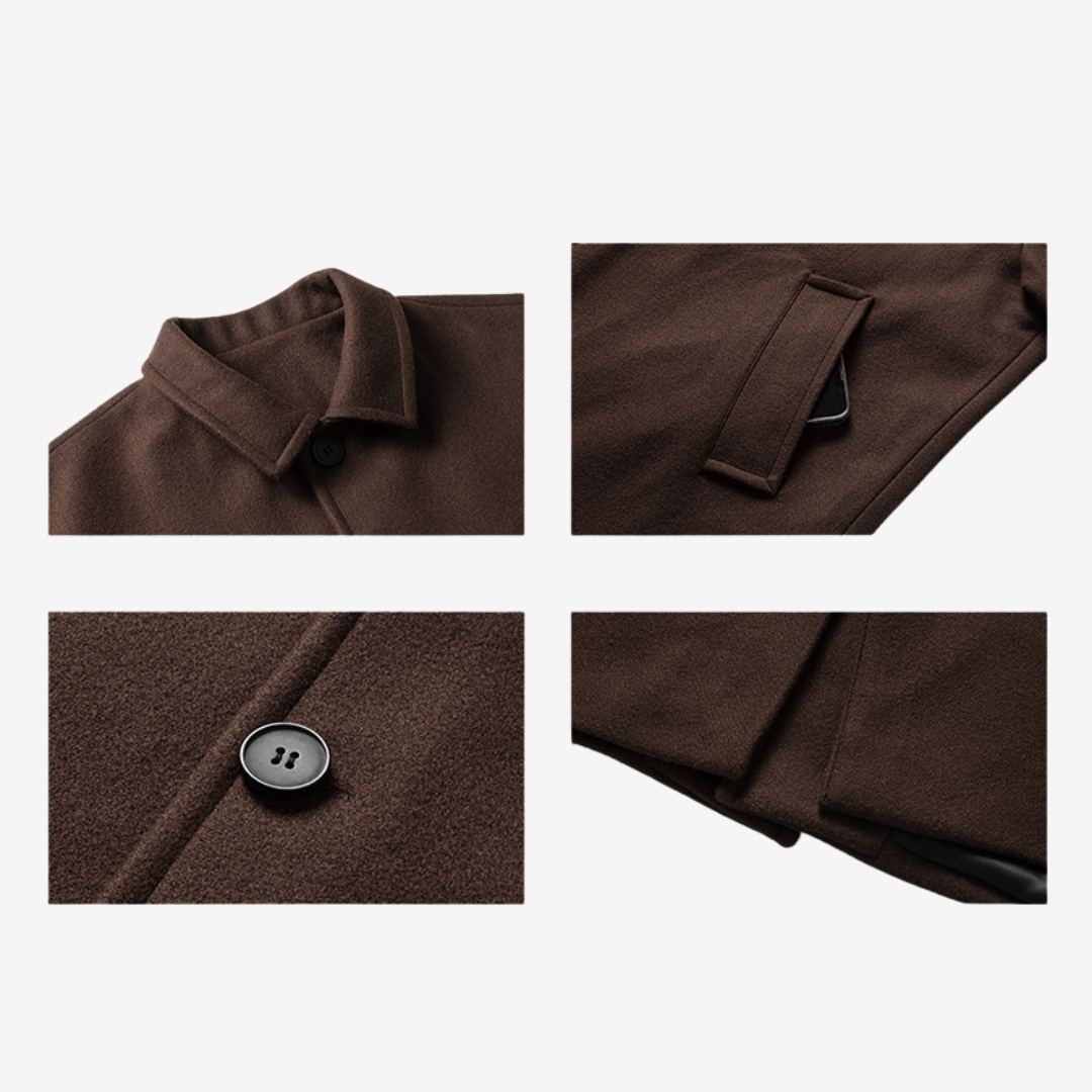 Wool Blend Overcoat [DLN014]