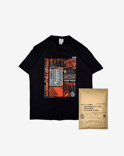 確定申告「Cyberpunk」グラフィックTシャツ｜DAILY LIFE NOIZE