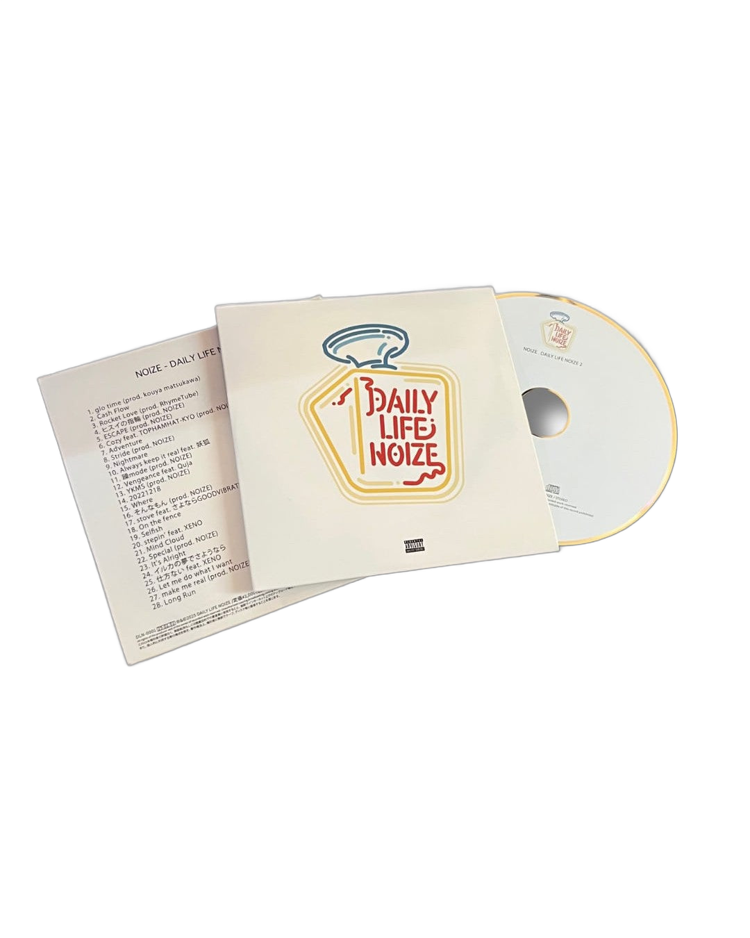 NOIZE 2ndアルバム「DAILY LIFE NOIZE 2」CDジャケット｜北海道 日本語ヒップホップ 28曲