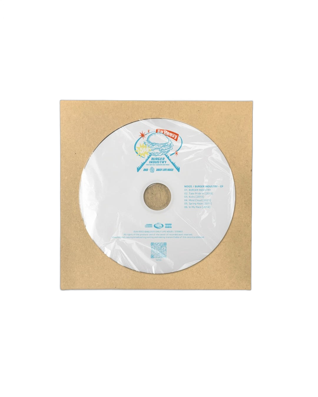 BURGER INDUSTRY × NOIZE コラボEP CDジャケット｜DAILY LIFE NOIZE