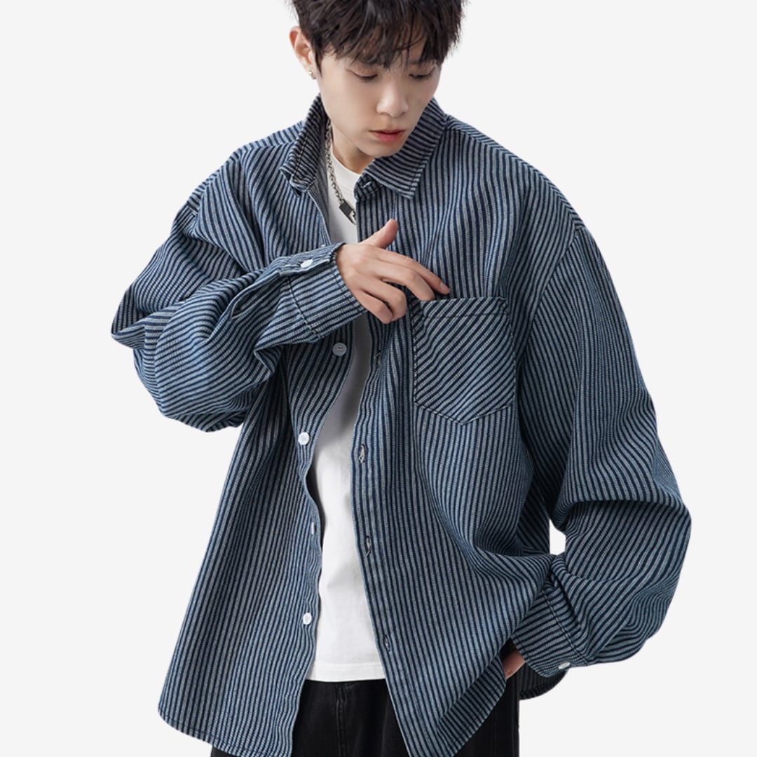 Washed Denim Loose Shirt [DLN001]