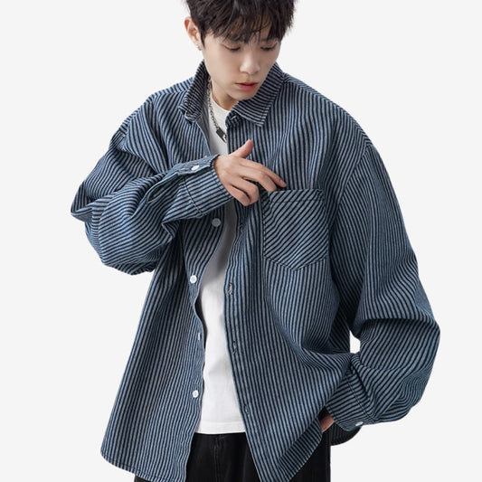 Washed Denim Loose Shirt [DLN001]
