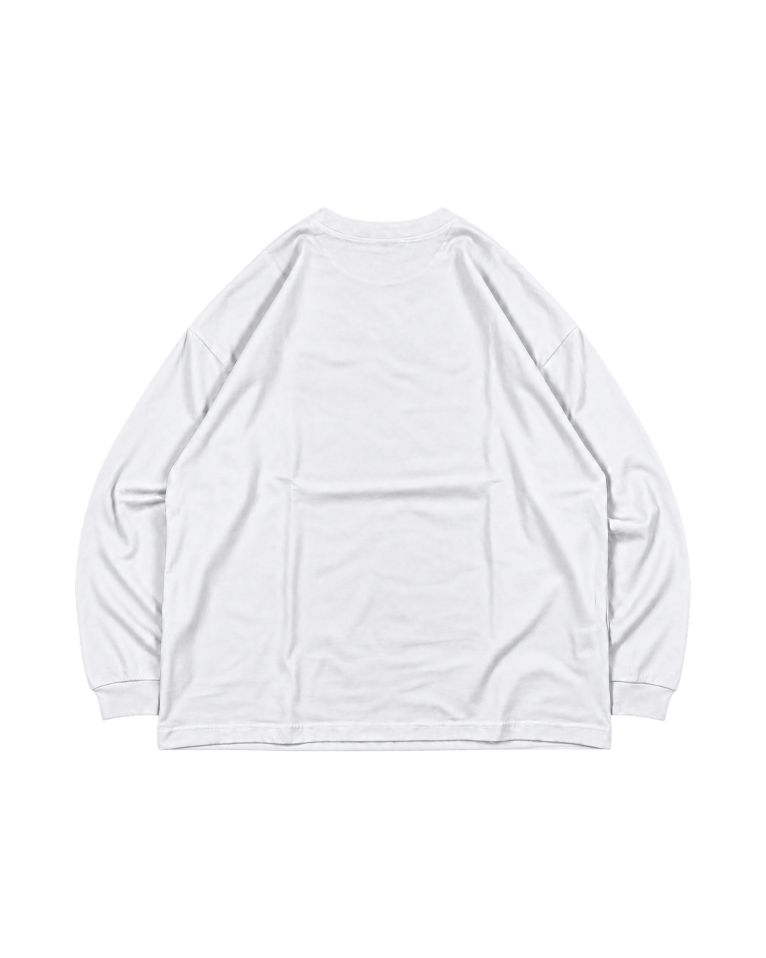 Gapao Rice BOX LS Tee ホワイト 無地の背面