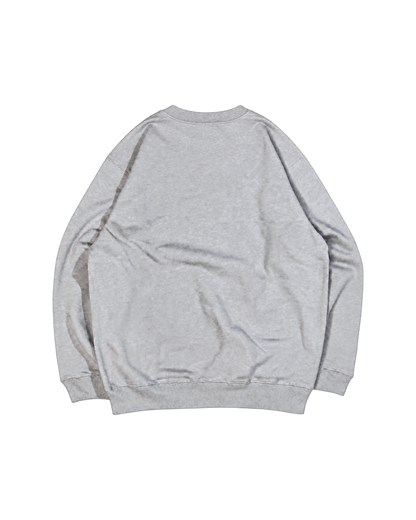 Gapao Rice Sweat アッシュ 無地の背面