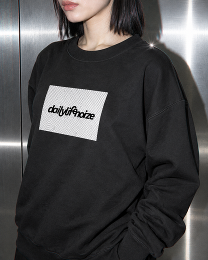 透過失敗 Fake PNG Sweat ブラック 女性着用の寄りイメージ
