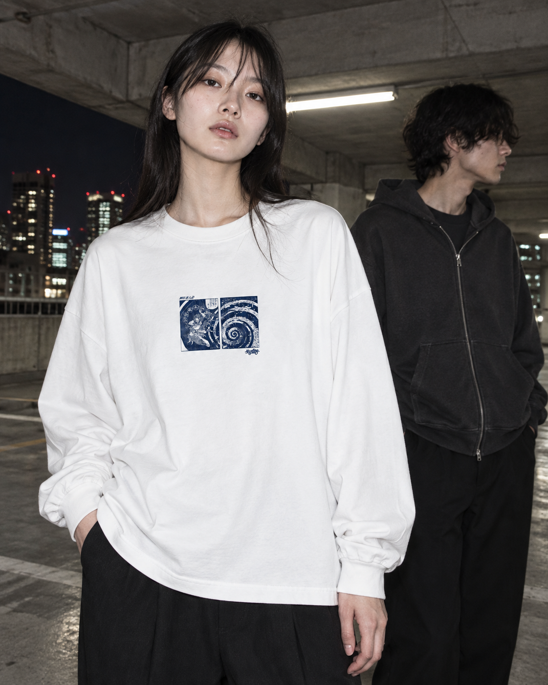 画狂老人卍 ”Shaka” BOX LS Tee