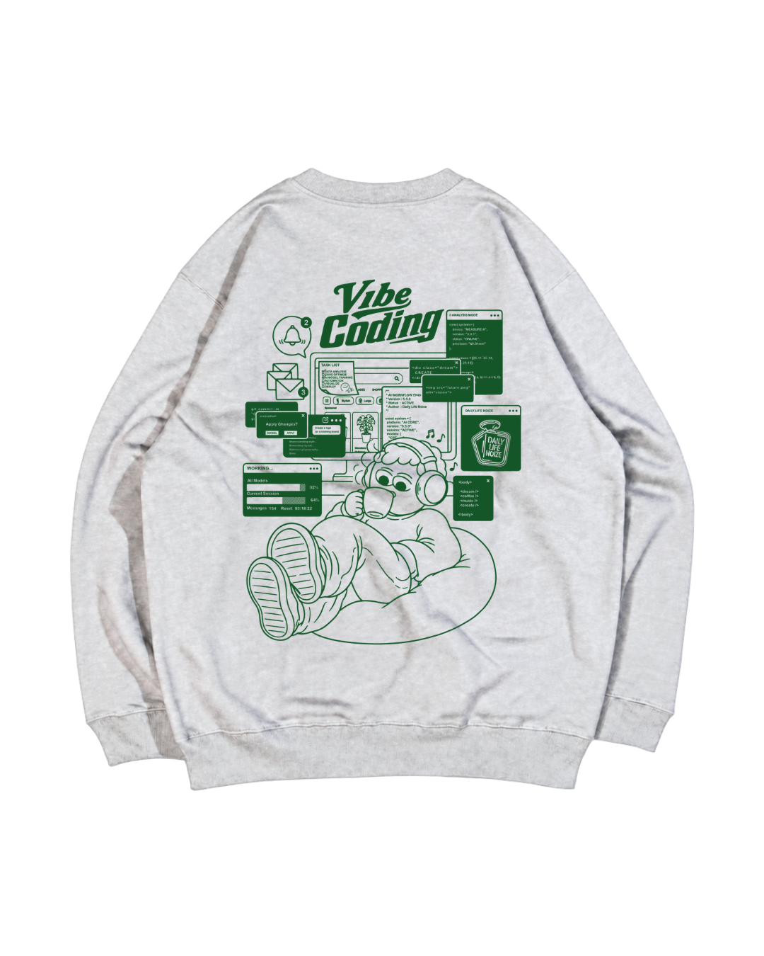 Vibe Coding Sweat ash-back 新ボディ