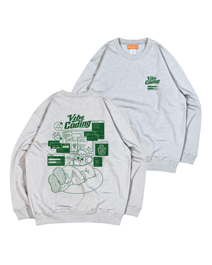 Vibe Coding Sweat アッシュ・グリーン 新ボディ 前後ペア